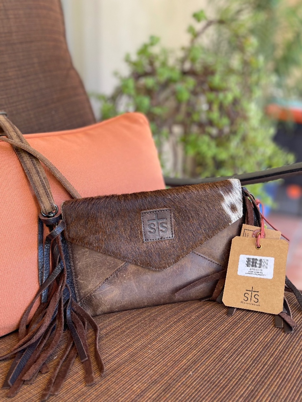 NWT - Indie Cowhide Harper Crossbody by STS